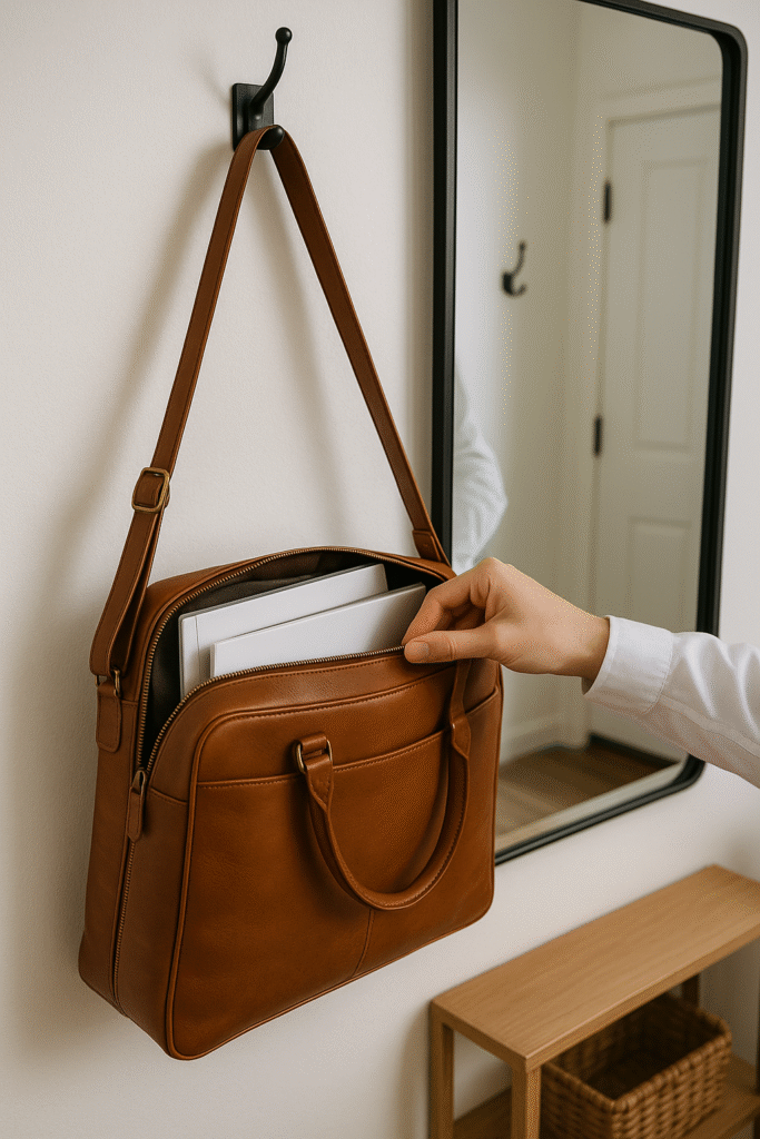 Leather Crossbody or Laptop Bag for Interviews