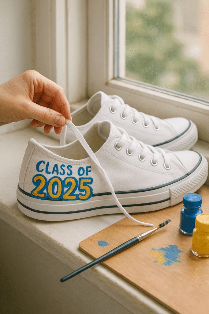 Hand-Painted “Class of [Year]” Socks or Sneakers