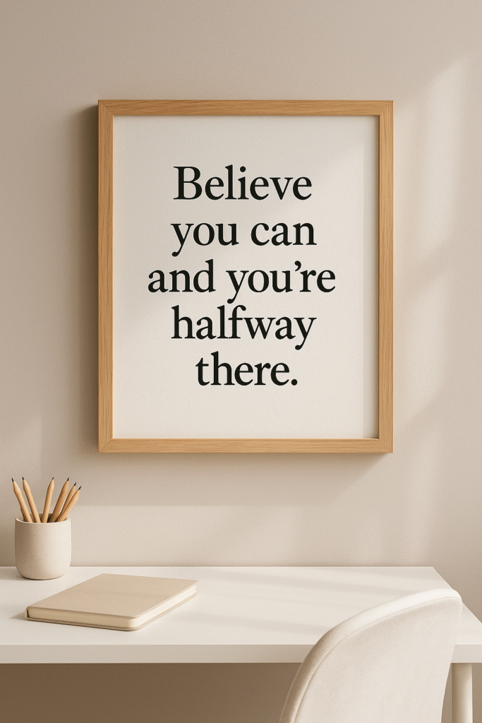 Motivational Quote Wall Art (Printable or Handmade)