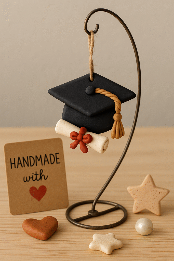 Handmade Clay Graduation Ornament