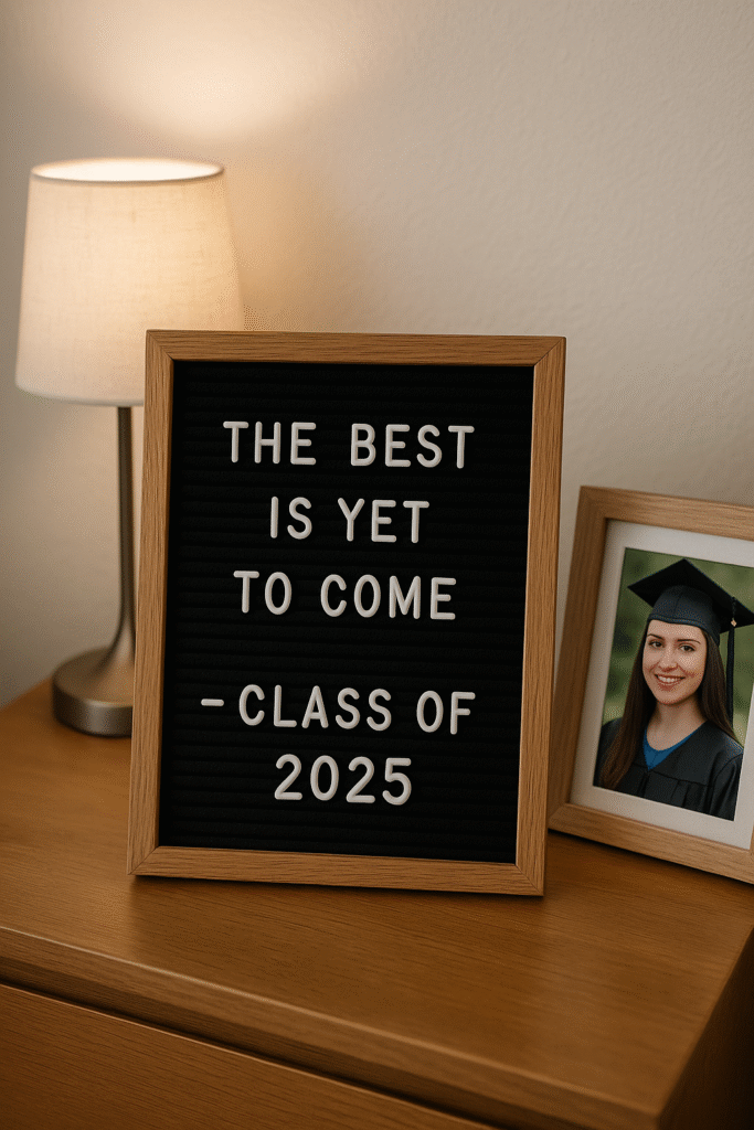 Letter Board with Their Favorite Grad Quote