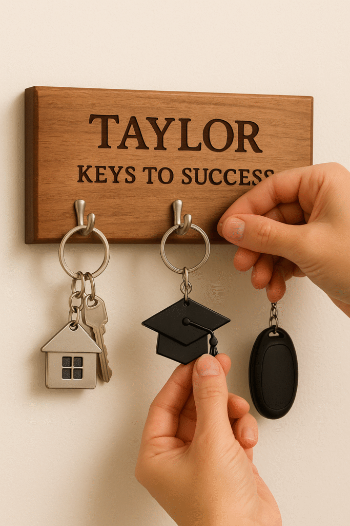 Personalized Wooden Key Holder