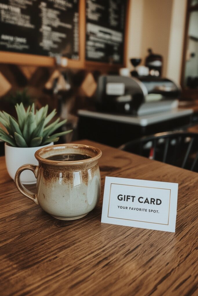 Local Coffee Shop or Café Gift Card