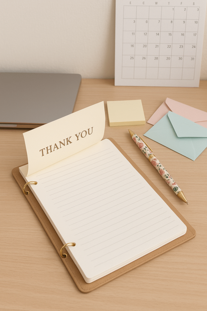 Refillable Notepad or Stationery Set