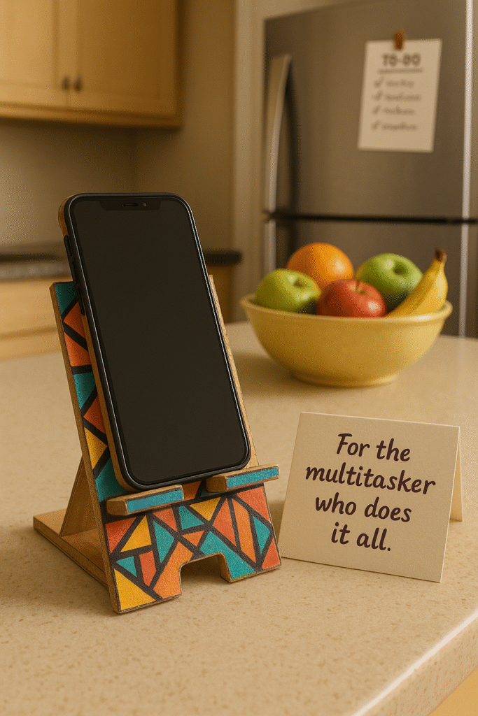 Phone Stand Made from Wood or Cardboard