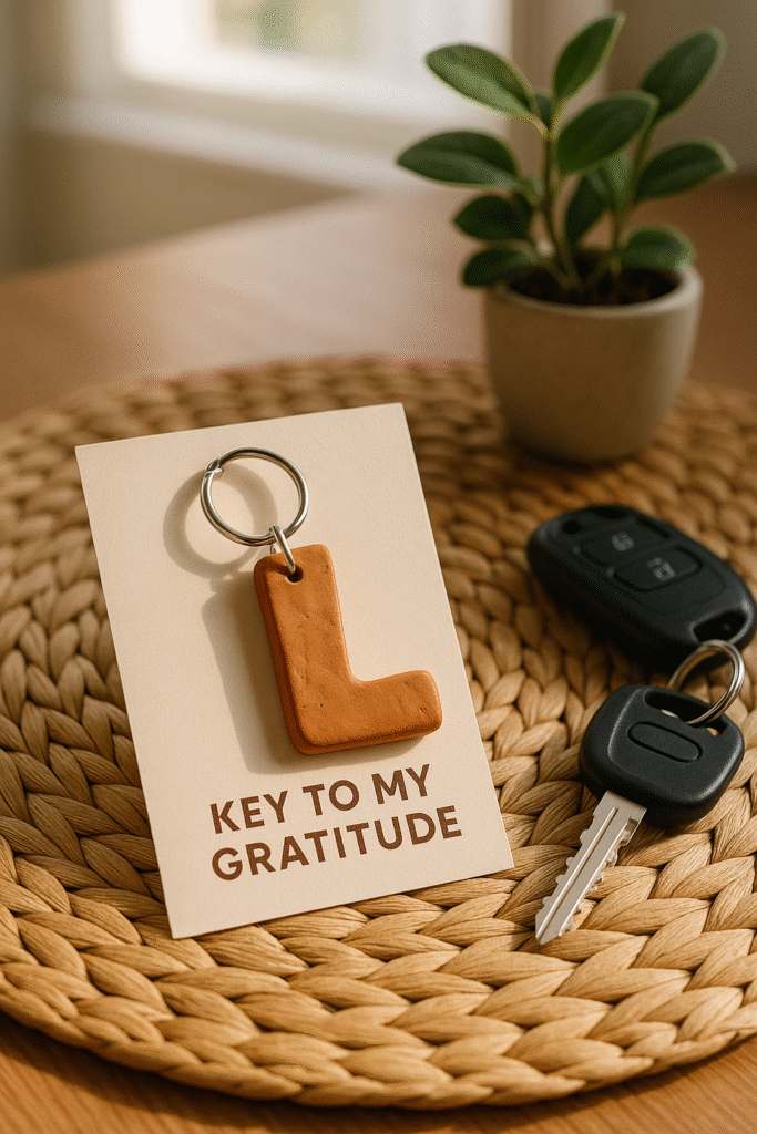 Handmade Keychain with Initials