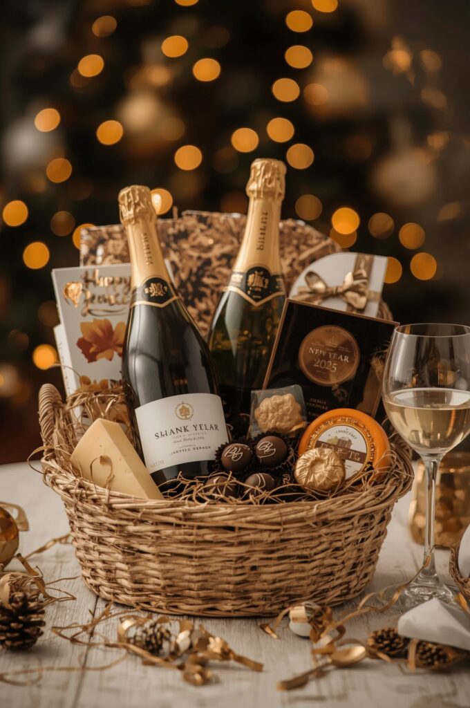 Wine or Sparkling Juice Gift Basket