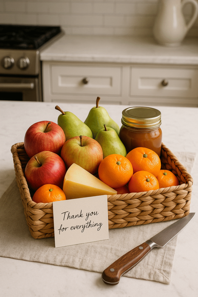 Care Basket with Seasonal Fruits