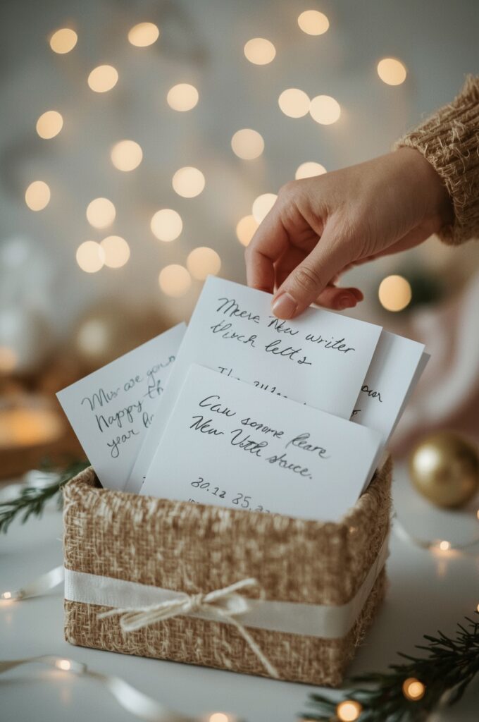Handwritten New Year Letters or Notes