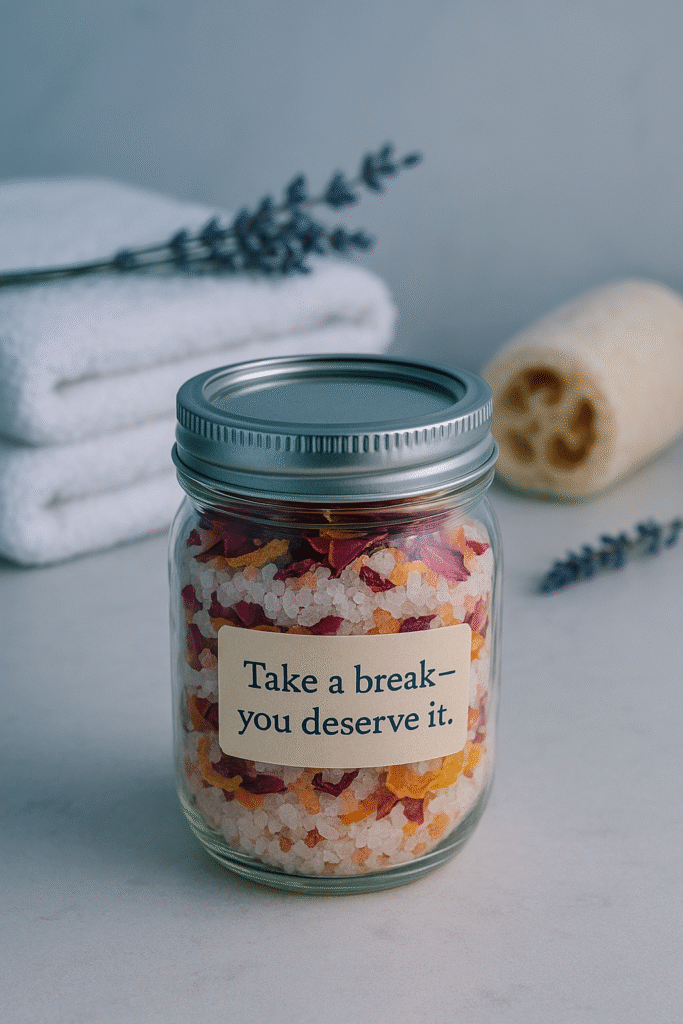 DIY Bath Salt Soak Jar