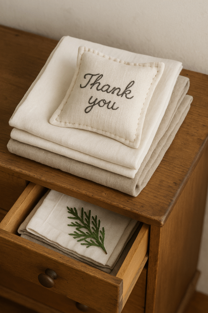 Hand-stitched Linen Sachets