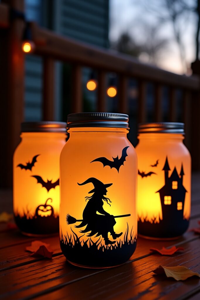 Haunted Mason Jar Lanterns