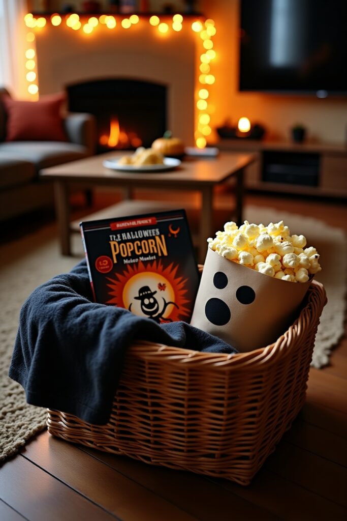 Halloween Movie Night Basket
