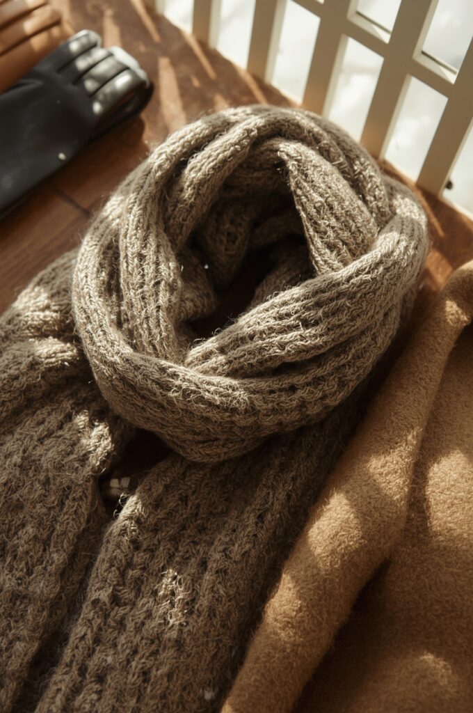 Wool Knit Scarf