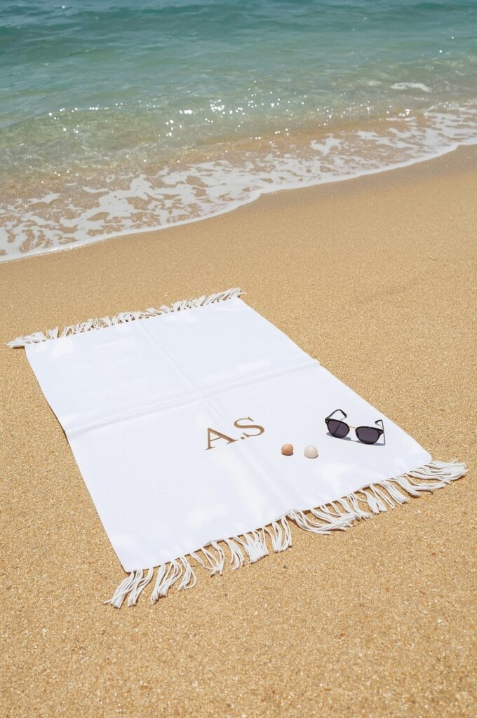 Personalized beach towel