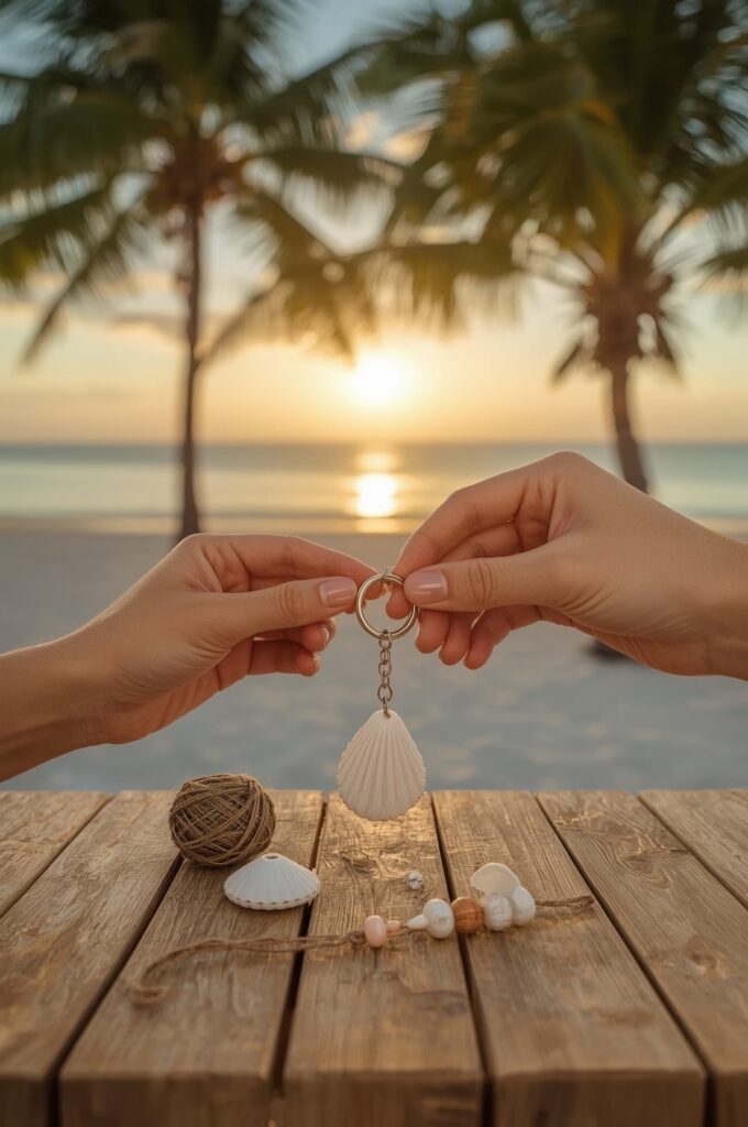 Seashell Keychain DIY Kit