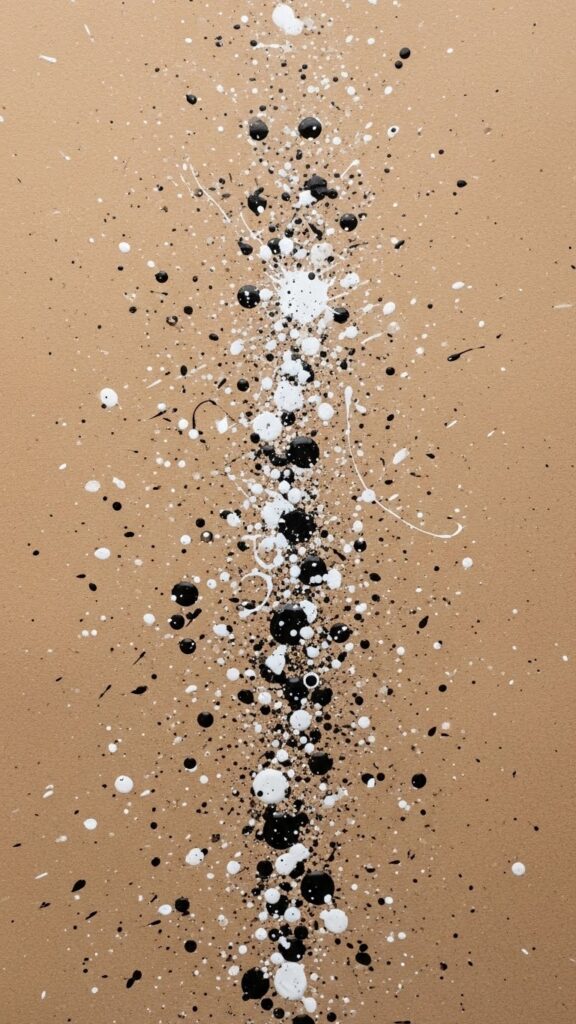 DIY Splatter Paint Art on Plain Paper