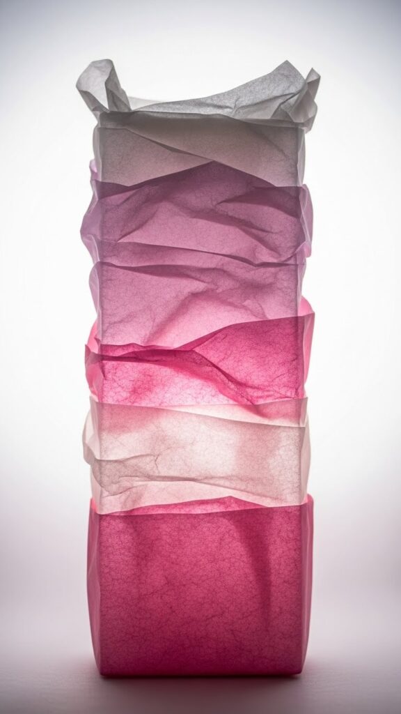 Layered Tissue Paper for Textural Depth