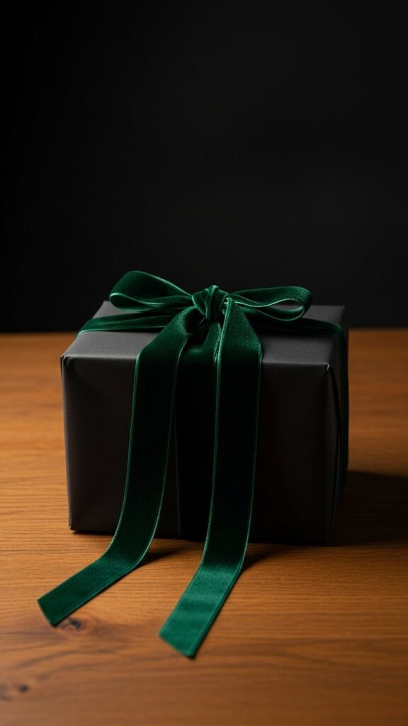 Luxe Velvet Ribbons on Monochrome Paper