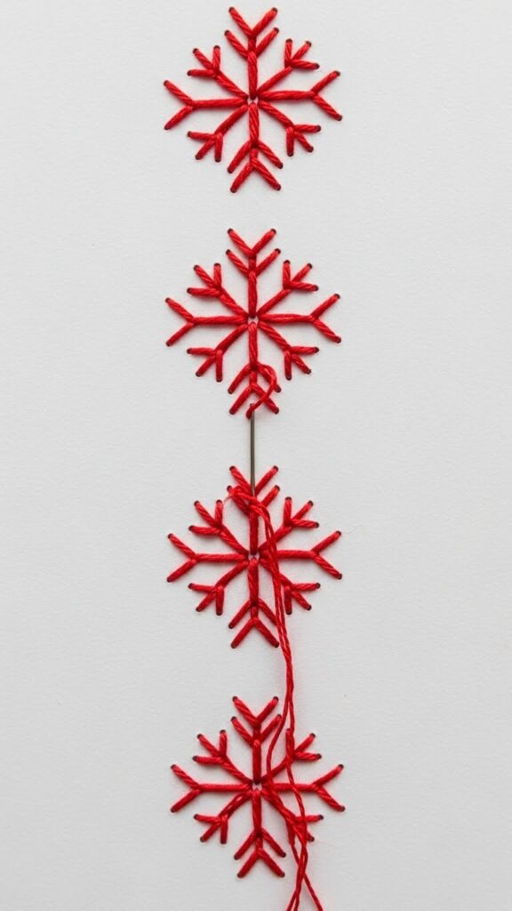 Scandi-Style Cross Stitch on Cardstock