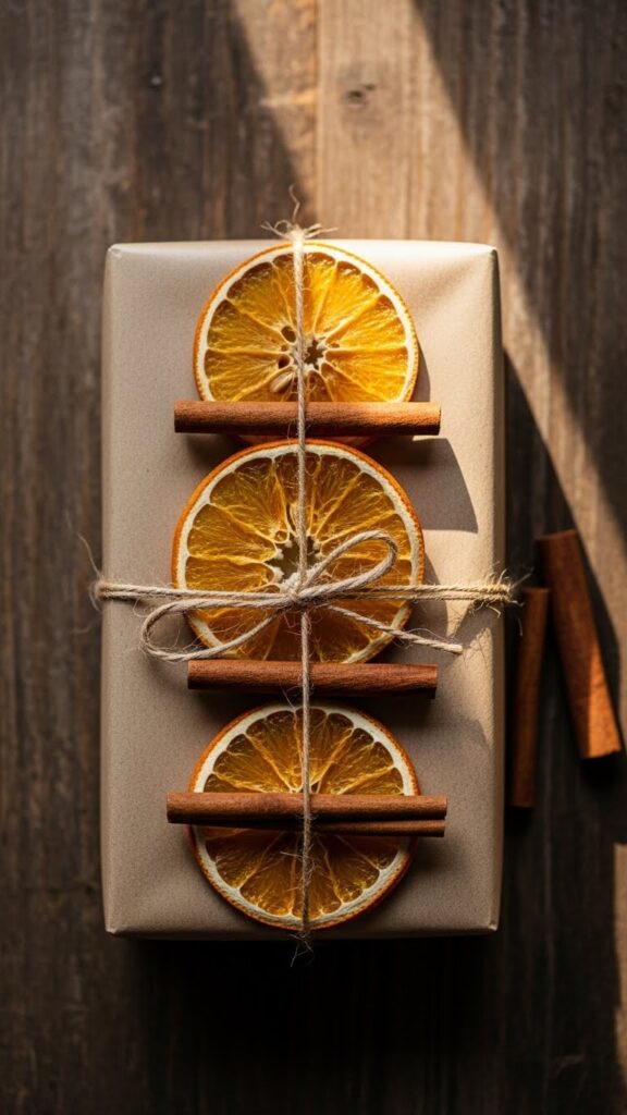 Dried Orange Slices & Cinnamon Stick Toppers