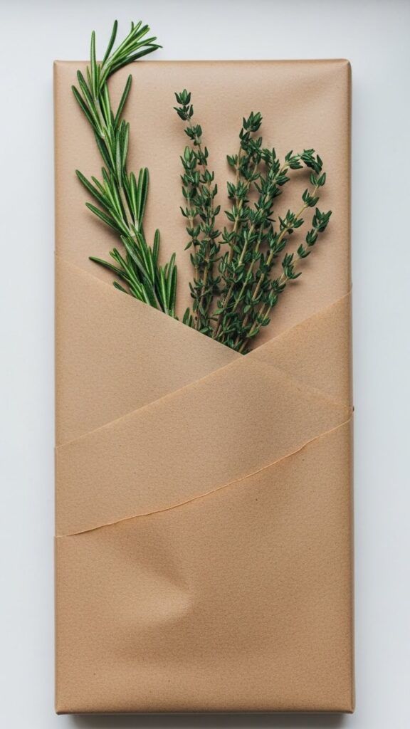 Pocket Folds to Hold Fresh Herbs