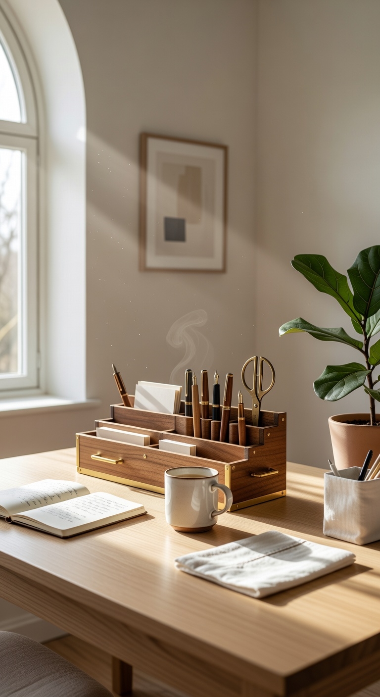 elegant productivity desk organizer