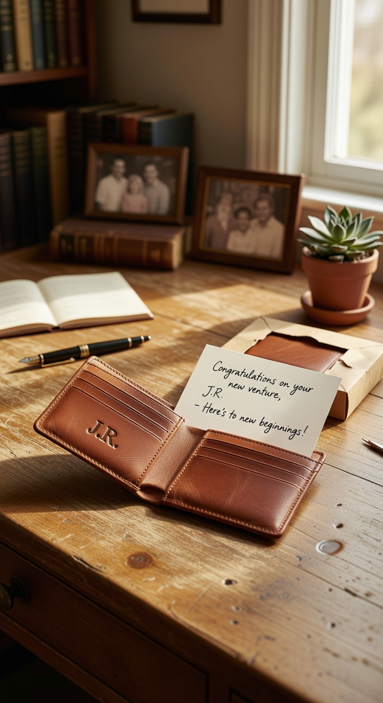 personalized engraved leather wallet