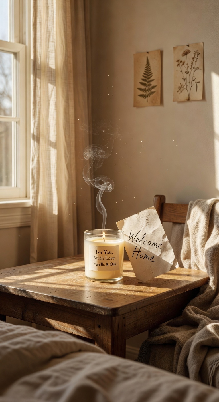 personalized scented candle gift