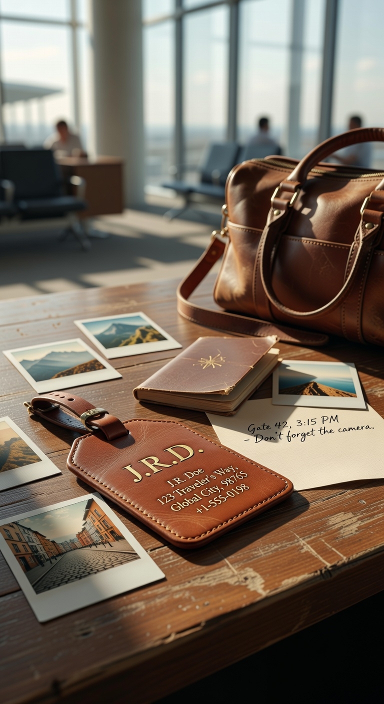 stylish and practical luggage tags