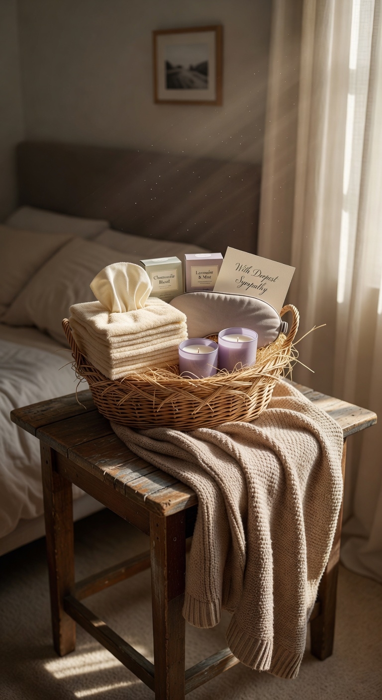 thoughtful sympathy gift basket