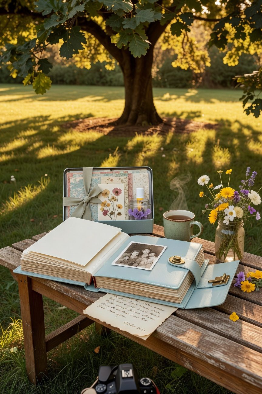 cherished memory scrapbook project