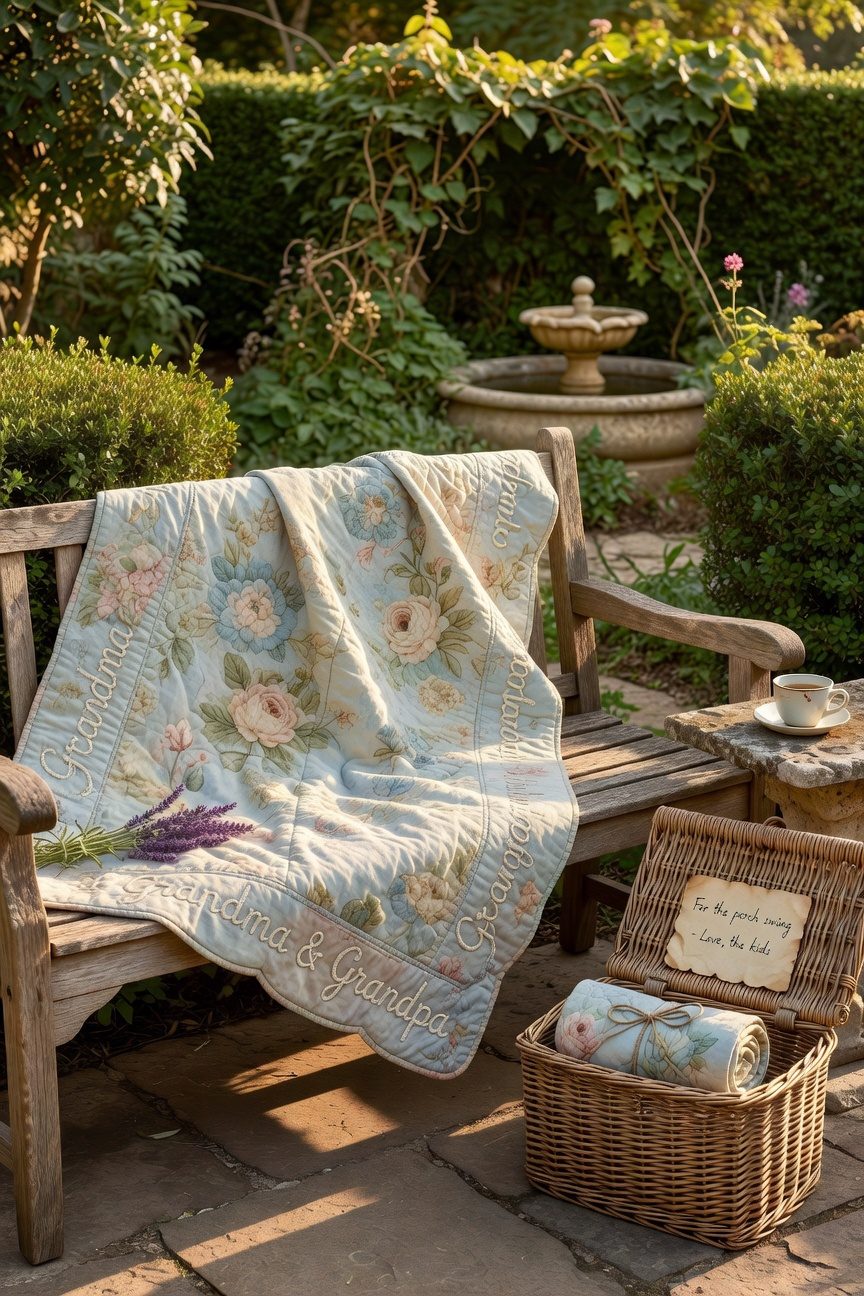 handmade emotional keepsake throw