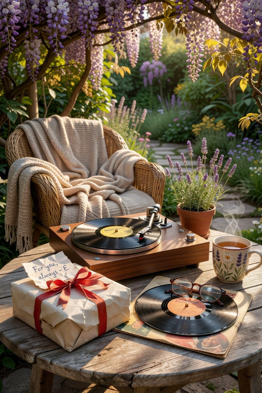 nostalgic vinyl music gift