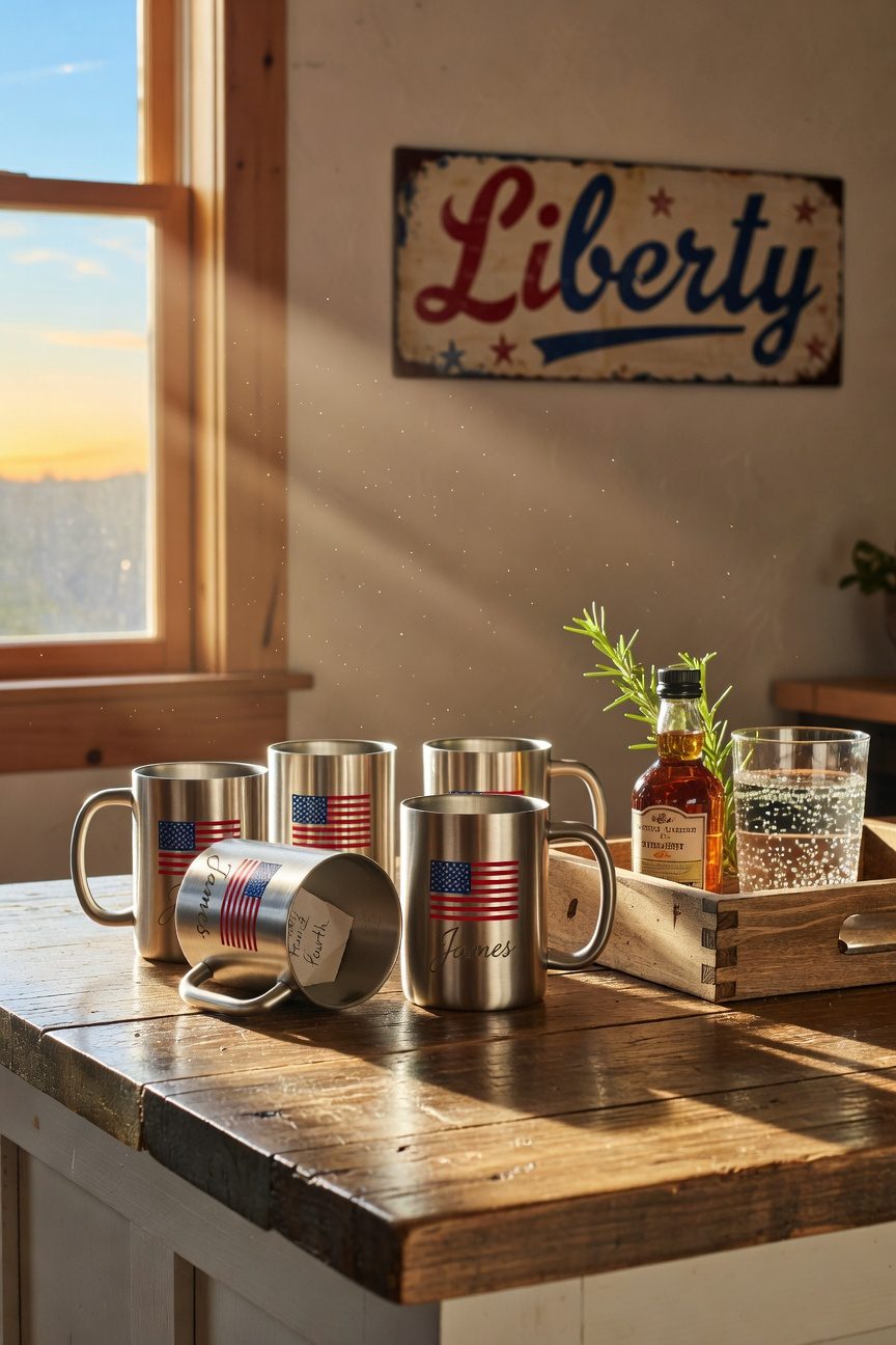 patriotic drinkware for celebrations