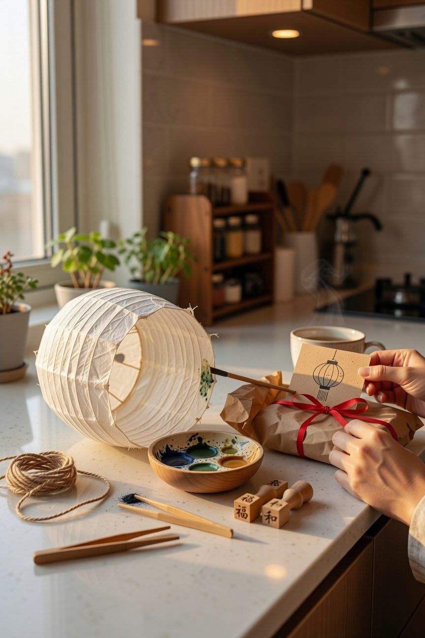 sustainable diy lantern decor