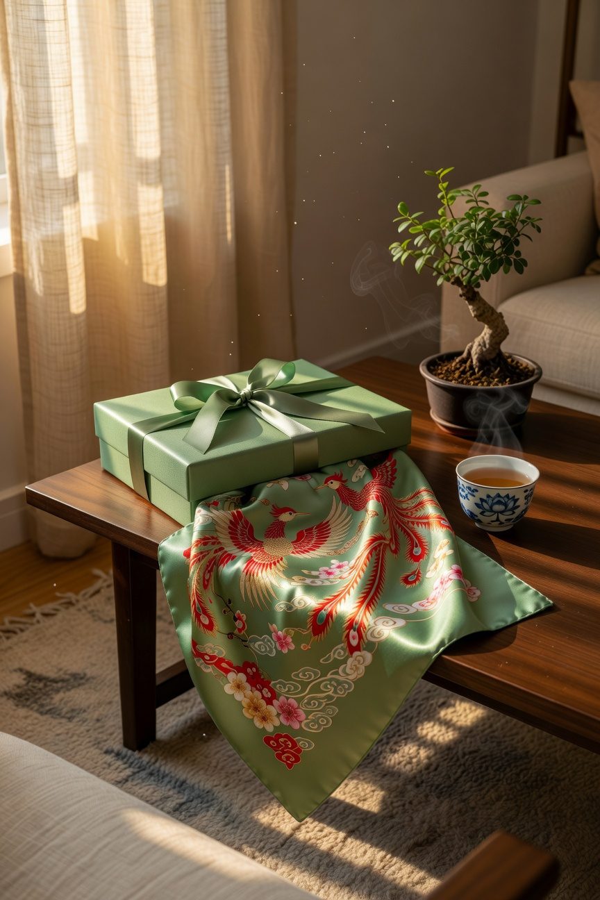 traditional festive silk scarves