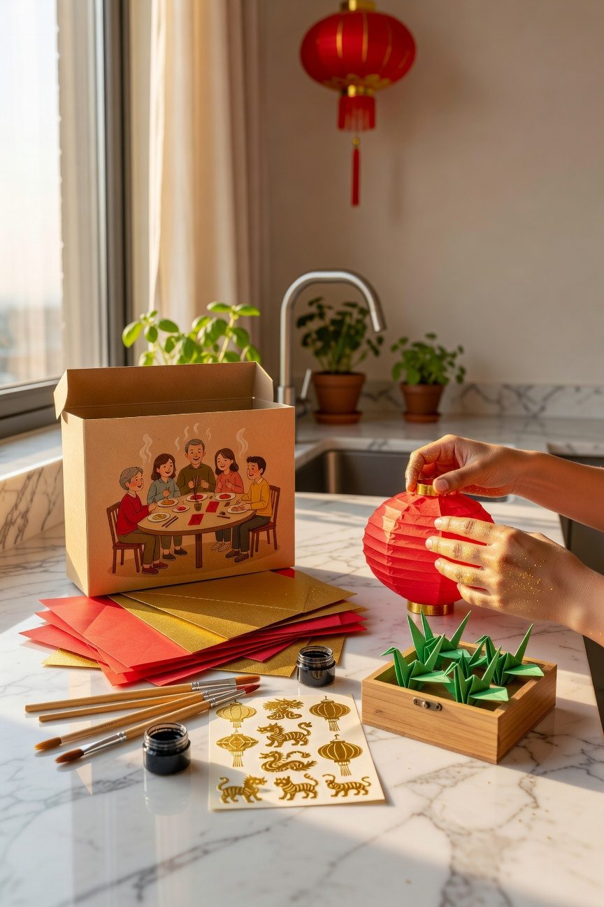 vibrant lunar new year crafts