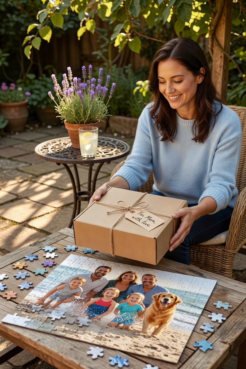 custom family photo puzzle