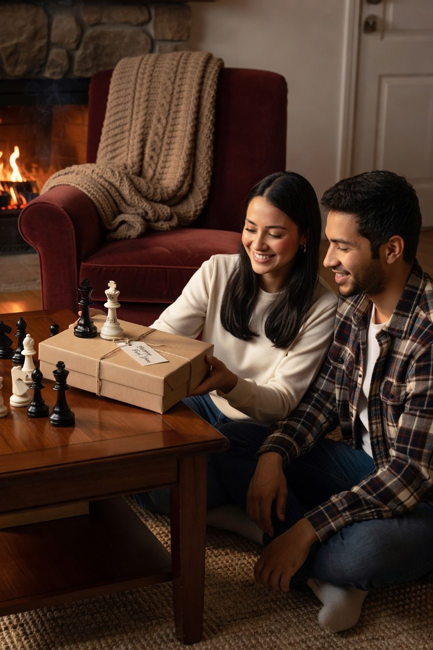 handcrafted engraved chess set