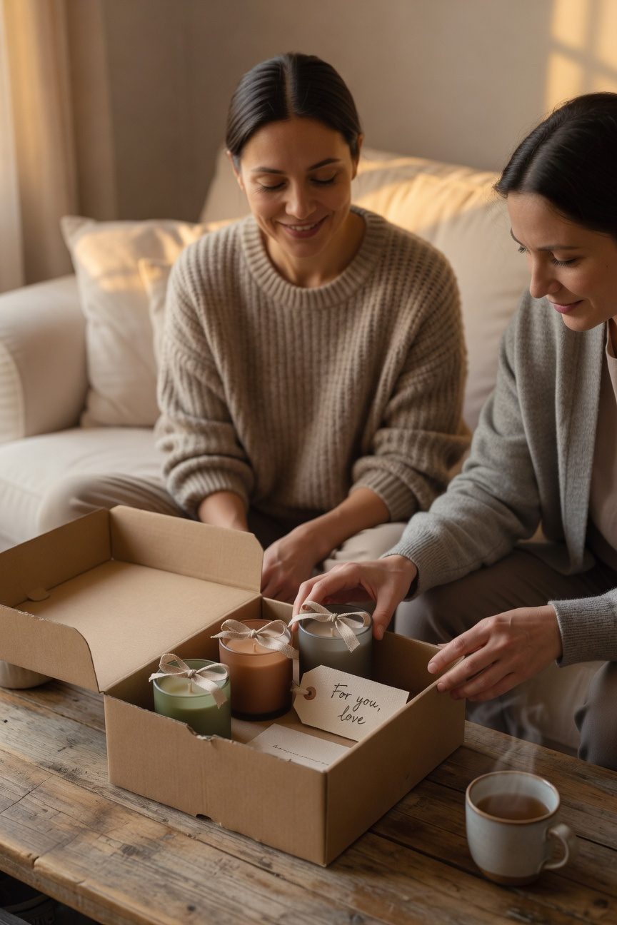 relaxing scented candle set