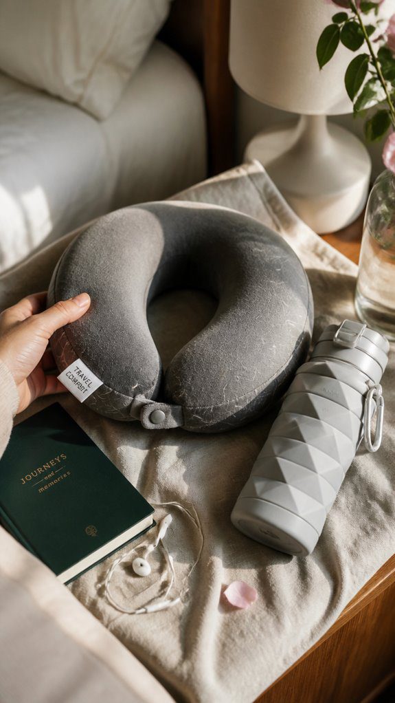 comfortable travel essentials kit