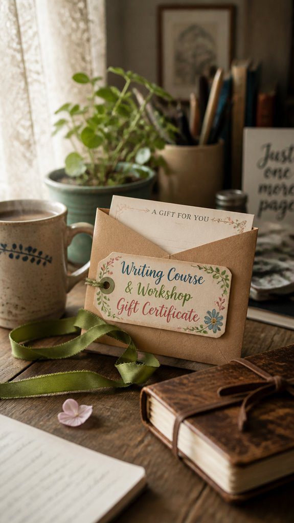 creative writing course gift cards