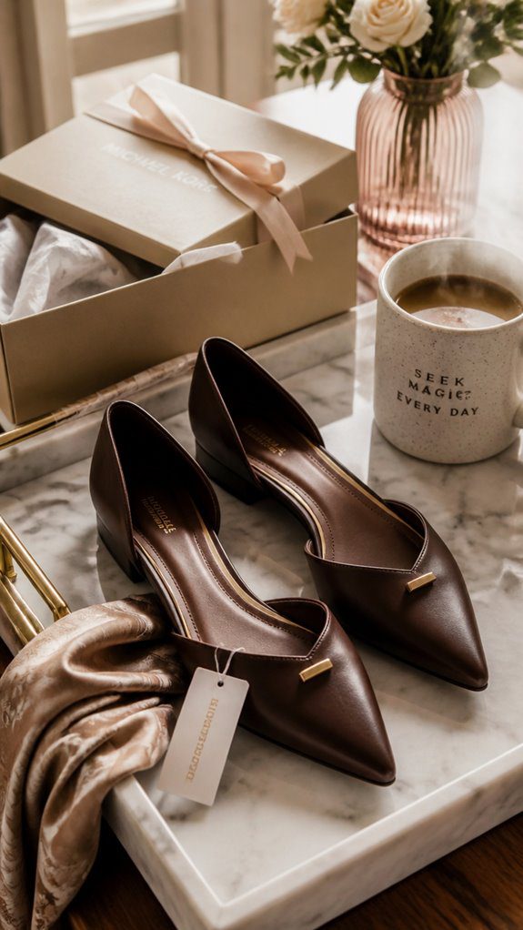 elegant cushioned designer flats
