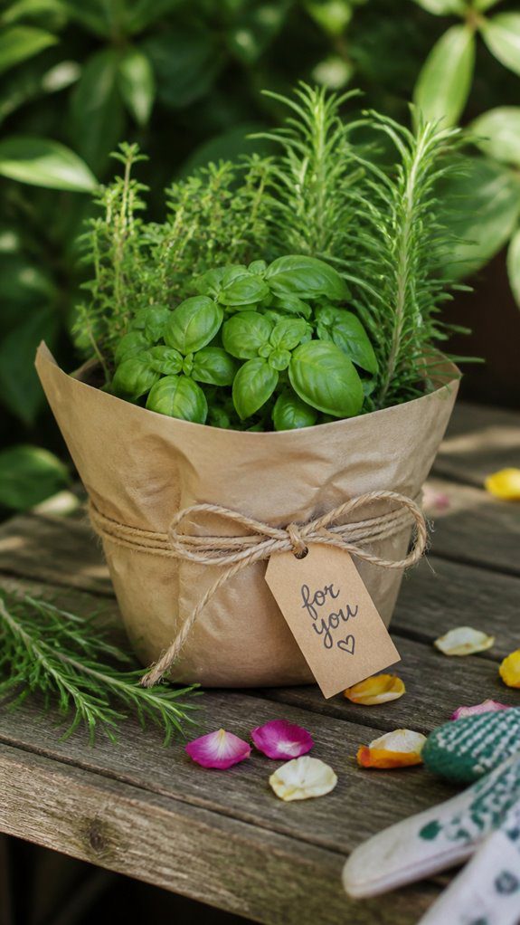 elegant nature inspired gift wrap