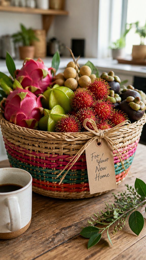 exotic fruits as thoughtful housewarming