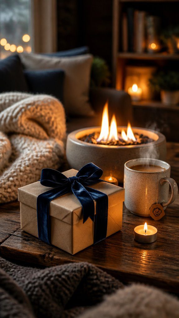 layered lighting with fire