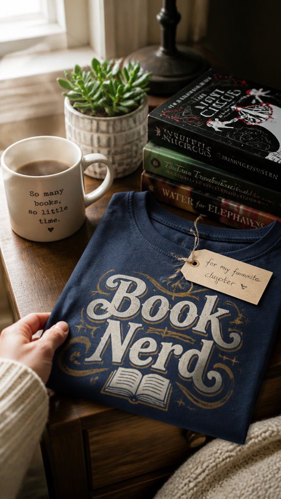 literary style wearable gifts
