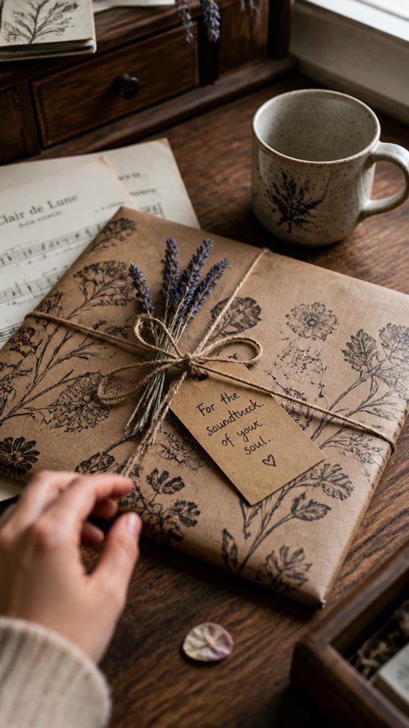 musical themed personalized packaging