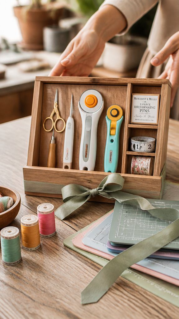 organized precise crafting essentials